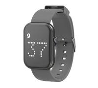 e-vibra Rechargeable Vibrating Alarm Watch Silent Pill Reminder Wristband Fitness Tracker Watch - with 8 Personalised Message Reminder (Grey-Large), Grey, L