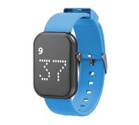 e-vibra Rechargeable Vibrating Alarm Watch Silent Pill Reminder Wristband Fitness Tracker Watch - with 8 Personalised Message Reminder, Blue, S