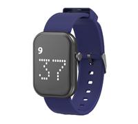 e-vibra Rechargeable Vibrating Alarm Watch Silent Pill Reminder Wristband Fitness Tracker Watch - with 8 Personalised Message Reminder (Dark Blue-Large), Dark Blue, L