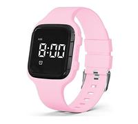 e-vibra Vibrating Alarm Watch, Potty Training Watch Waterproof Medical Reminder Watch with Timer (Baby Pink)