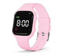 e-vibra Vibrating Alarm Watch, Potty Training Watch Waterproof Medical Reminder Watch with Timer (Pink)