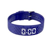 e-vibra Vibrating Alarm Watch, Potty Training Wristband Rechargeable Pill Reminder Watch with 15 Daily Alarms (Royal Blue-Large)