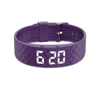 e-vibra Vibrating Alarm Watch, Potty Training Wristband Rechargeable Pill Reminder Watch with 15 Daily Alarms (Purple-Small)