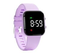 e-vibra Vibrating Alarm Watch, Potty Training Wristband Rechargeable Pill Reminder Watch with Timer and 15 Daily Alarms, Purple