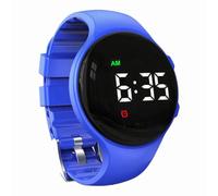 e-vibra Vibrating Alarm Watch, Water Resistant Potty Training Watch Rechargeable Medical Reminder Watch with 15 Daily Alarms (Blue), Royal Blue, strap