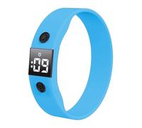 e-vibra Vibrating Alarm Watch Water Resistant Wake Up Wristband Silent Medical Reminder Watch - with Timer and 8 Daily Alarms (Blue)