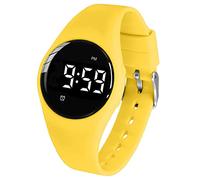 e-vibra Vibrating Alarm Watch, Waterproof Potty Training Watch Rechargeable Medical Reminder Watch with Timer and 15 Daily Alarms (Yellow)
