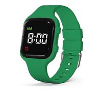 e-vibra Vibrating Alarm - Waterproof Potty Training Watch with Timer and 15 Daily Alarms (Dark Green)