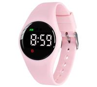 e-vibra Water Resistant Potty Training Watch Rechargeable Vibrating Alarm Reminder Watch Silent Wake Up Watch - with Lock, Pink, Modern
