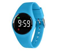 e-vibra Water Resistant Potty Training Watch Rechargeable Vibrating Alarm Reminder Watch Silent Wake Up Watch - with Lock, Blue, Modern