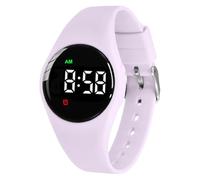 e-vibra Water Resistant Potty Training Watch Rechargeable Vibrating Alarm Reminder Watch Silent Wake Up Watch - with Lock, Purple, Modern