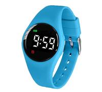 e-vibra Waterproof Rechargeable Alarm Clock with 15 Alarm Clocks, Reminders and Lock Screen (Blue) Potty Training Clock