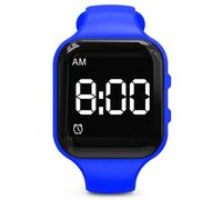 e-vibra Waterproof Vibrating Alarm Watch Silent Medical Reminder Watch - with Timer and 15 Daily Alarms (Navy Blue Square - Waterproof)