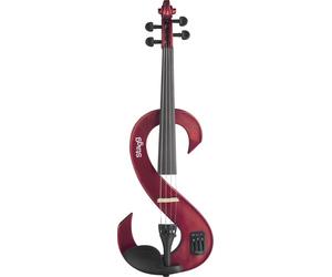 E-violin, Stagg, 4/4 Silent Violin Set, Red Metallic