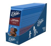 E.Wedel Chocolate Bars Extra Dark Chocolate 64%, Pack of 22 x 80g, Made in Poland, Dark Chocolate Bars Multipack, Cocoa from Ghana