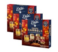 E.Wedel Chocolate Gift | Happy Barrels Liqueur Chocolates Gift Box | Pack of 3 x 200g | Chocolate box with Alcoholic Filling | christmas chocolate