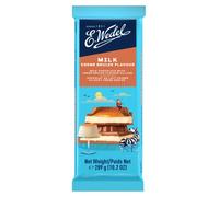 E.Wedel Milk chocolate coating creamy Crème Brûlée filling 289g, Milk chocolate bar, Custard filling milk chocolate