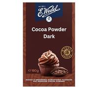 E.Wedel Premium Cocoa Powder 180g - Authentic Ghanaian Cocoa Beans - No Added Sugar Ideal for Baking, Cooking, Beverages, and Desserts