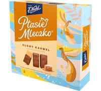 E.Wedel Ptasie Mleczko| Salted Caramel Marshmallow in Milk Chocolate| 340g x Pack of 1| Made in Poland| Perfect for Gifting