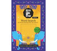 E Word Search Book: Word Search With Easy-to-Read Print of Words Beginning With the Letter E | 6 x 9 inches, 132 pages | 60+ Puzzles | Gift for Vacations, Holidays, and Free Time