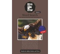 E Word Search Puzzle Book: Word Search With Easy-to-Read Print of Words Beginning With the Letter E | 6 x 9 inches, 144 pages | 70+ Puzzles | Gift for Vacations, Holidays, and Free Time