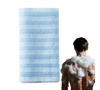 E-xfoliating Shower Towel, Japanese Back Scrub, Loofah Towel, Multifunctional Extended Body Scrub for Dead Skin Removal Cleaning Massaging Lathering Elderly Adults All Skin Men Women