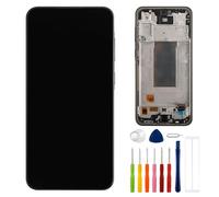 E-yiiviil OLED 6.7" LCD Digitizer for Samsung Galaxy A36 5G Screen Replacement SM-A366E, SM-A366E/DS, SM-A366B, Touch Display, Full HD Digitizer Assembl with Tools（Black with Frame）