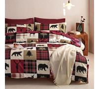 E-yimeng Single Duvet Cover Sets Merry Christmas Bedding Sets Xmas Comforter Cover Premium Brushed Microfiber with 1 Pillowcase Easy Care Super Soft Luxury Bedding Collections 135x200 cm Mandala