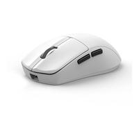 E-YOOSO Wireless Gaming Mouse, 49G, Lightweight, 1K Polling, 26K DPI, PAW3395 Sensor, 5 Programmable Buttons, Tri-Modes Type-C Wired/2.4GHz/Bluetooth Gamer Mouse for Laptop, PC, Mac (White)
