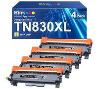 E-Z Ink Pro TN830XL Compatible Toner Cartridge Replacement for Brother TN830XL TN830 Toner Cartridge Compatible with Brother HL-L2460dw DCP-L2640DW HL-L2405W MFC-L2820DW HL-L2420DW Printer (4 Black)