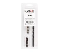 E-Z LOK 400-008-CR Thread Installation Kit for Hard Wood Stainless Steel Threaded Inserts 8-32 (10), Drill, Installation Tool