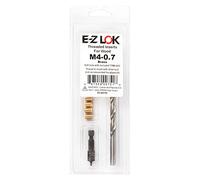 E-Z LOK 400-M4 Threaded Inserts for Wood, Installation Kit, Brass, Includes M4-0.7 Knife Thread Inserts (10), Drill, Installation Tool