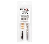 E-Z LOK 400-M5 Threaded Inserts for Wood, Installation Kit, Brass, Includes M5-0.8 Knife Thread Inserts (6), Drill, Installation Tool