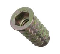 E-Z LOK - 903816-25 E-Z Lok Threaded Insert, Zinc, Hex-Flanged, 3/8"-16 Internal Threads, 25mm Length (Pack of 25)