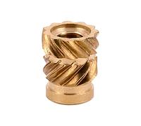 E-Z LOK Threaded Insert for Plastic Straight Flush Brass locking Thread Inserts 4-40 Pack of 100
