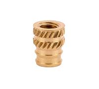 E-Z LOK Threaded Insert for Plastic Tapered Double Vane Brass Thread Inserts 10-24 Pack of 50
