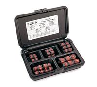 E-Z Lok Threaded Inserts For Metal; Assortment Kit; Carbon Steel; Heavy Wall; UNC Internal Threads, 10-24, 1/4-20, 5/16-18, 3/8-16, 1/2-13; 46 pieces