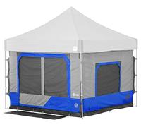E-Z UP Camping Cube 6.4, Converts 10' Straight Leg Canopy into Camping Tent, Royal Blue (Canopy/Shelter NOT Included)