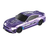 E-Zee RC 1/43 Scale 4WD Mini RTR Drift Car with Gyro, LED Lighting, Purple, Remote Control, 15 KM/H