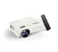 E1 120±%10ansi lumen 1080P Native Mini Projector, ,4.1inch LCD, Multimedia Home Theater Video Projector, Compatible with Full HD 1080P HDMI, USB, VGABuilt-in Speaker (E1)