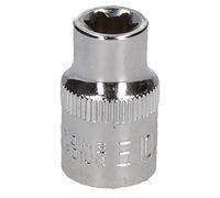 E10 Female Torx Socket Star Bit 3/8" Drive Standard External Chrome Vanadium Steel
