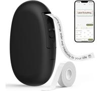 E10 Mini Bluetooth Label Maker Machine with Tape, Continuous Waterproof Label, V