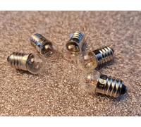E10 Mini Edison Screw MES Lamp Bulb 1.5V - 3.8V & Holder - Model Making Teaching Tool (5Pcs 2.5V E10 Bulbs)