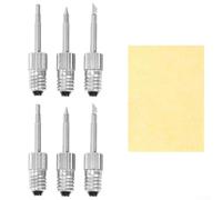 E10 Steel Soldering Iron Tips Set 6Pack Interface Welding Tips with General for K Powered Soldering Irons Replacement B C USB Type for Sponge Welding Applications