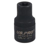 E11 Female Impacted Impact Torx Star E Socket 1/2in Drive Shallow