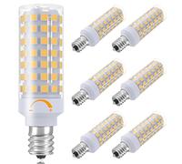 E12 LED Bulb Dimmable 7W C7 Bulb Equivalent to E12 Halogen Bulb 60W, Warm White 3000K T6 E12 Candelabra Bulb 60 Watt for Ceiling Fan, Chandelier Lighting, AC120V Kx-2000 Bulbrite Replacement (6 Pack)