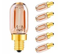 E12,T22 1W Night Lights 12V 24V DC AC Retro LED Filament Lamp Warm White 2700K E12 E14 Decoration Lighting Vintage Led Lightbulbs 6 Packs
