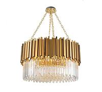 E14 Chandelier,Crystal Chandeliers,Round Modern Chandelier Lighting Room Crystal Chandeliers Light Luxury Home Atmosphere During Lamp-Light Gold 40cm In Diameter