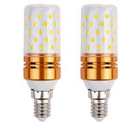 E14 Corn LED Bulbs Small Edison Screw 12W, 100W Equivalent, Non-Dimmable, Daylight White 6000K, Pack of 2
