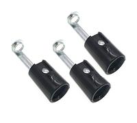 E14 Keyless Phenolic Socket Candle Lamp Holder,SES Pendant E14 Lamp Socket with 1/8IPS Threaded Hickey (Black,68mm)
